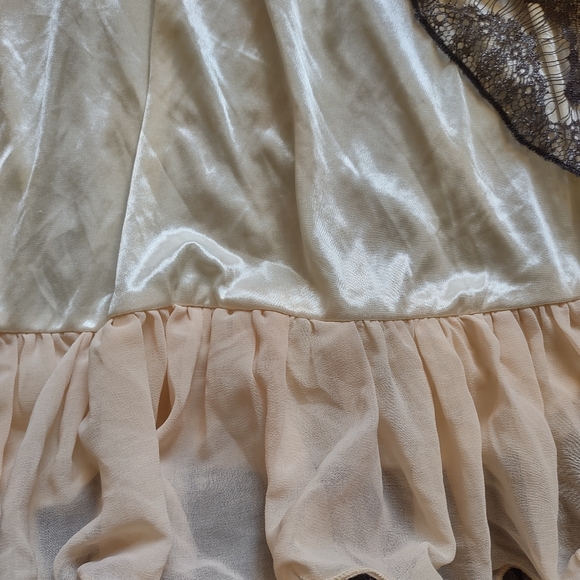 Cecico Gray Lace Strapless Dress - Large - Picture 8 of 11